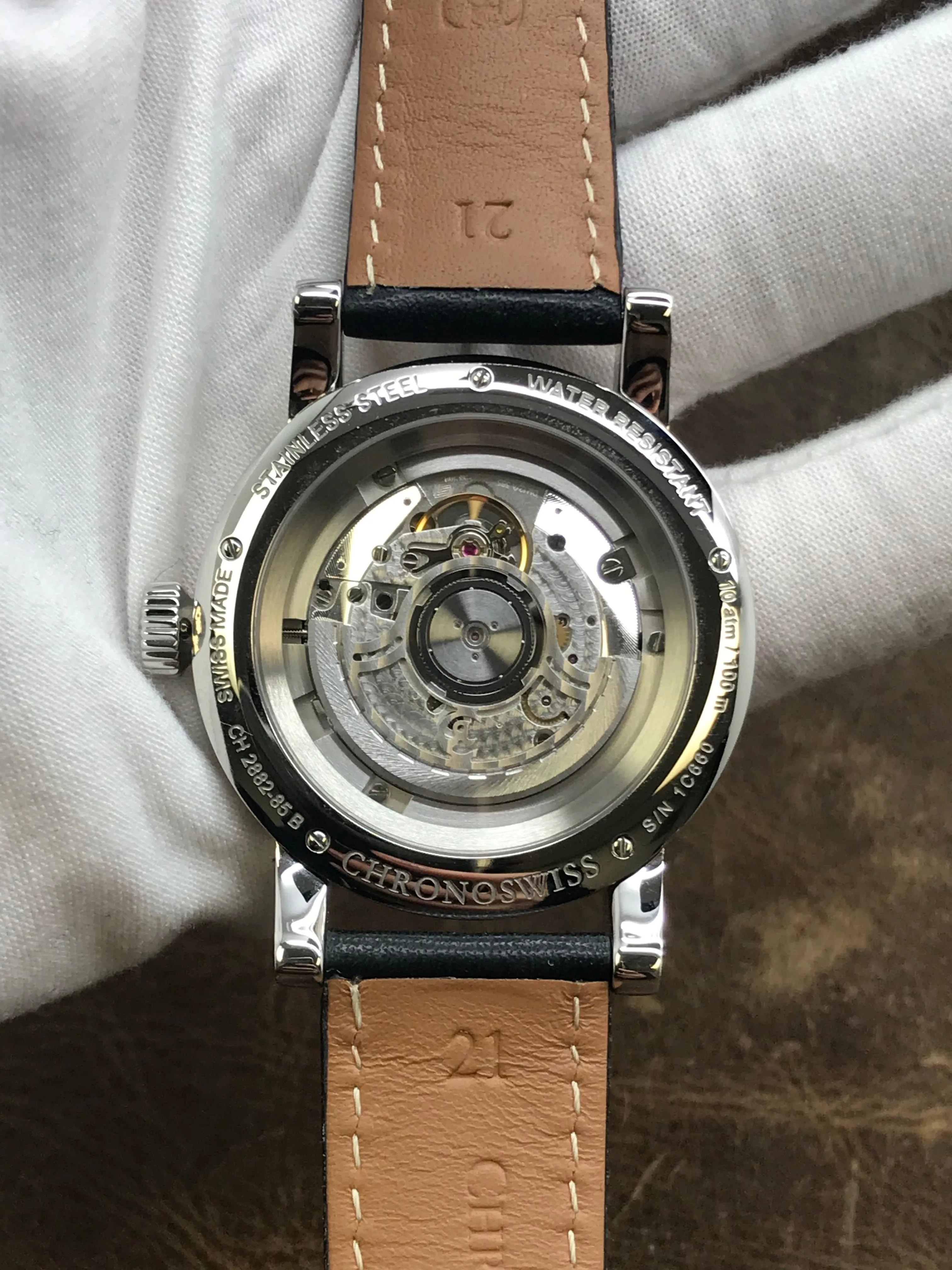 Chronoswiss Grand Pacific CH-2882BR-BK Black Dial Automatic Men's Watch