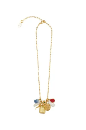 Citrine Charm Necklace