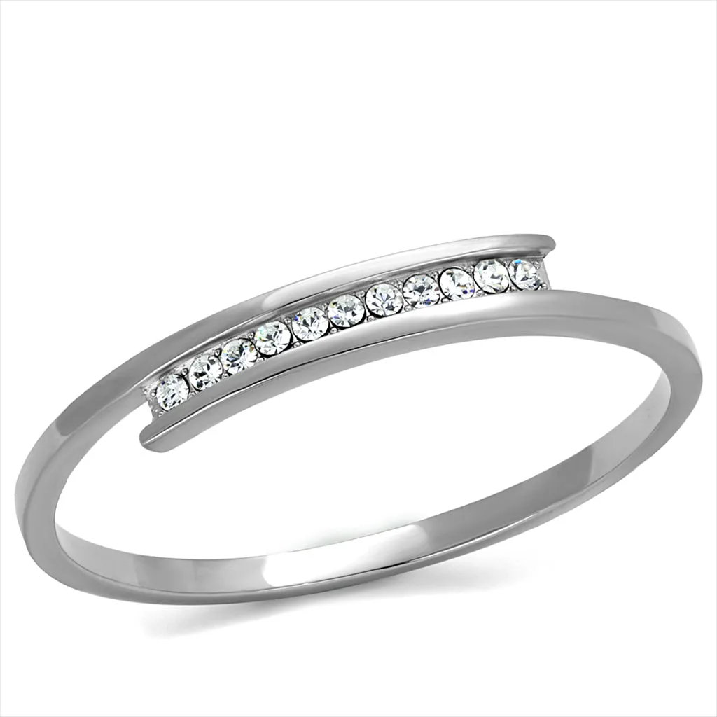CJE2248 Stainless Steel Top Grade Crystal Bangle