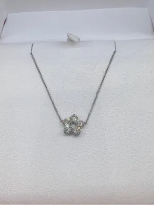 Cluster diamond necklace