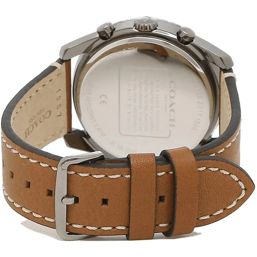 Coach Thompson Brown Leather Strap Men's Watch 14602410