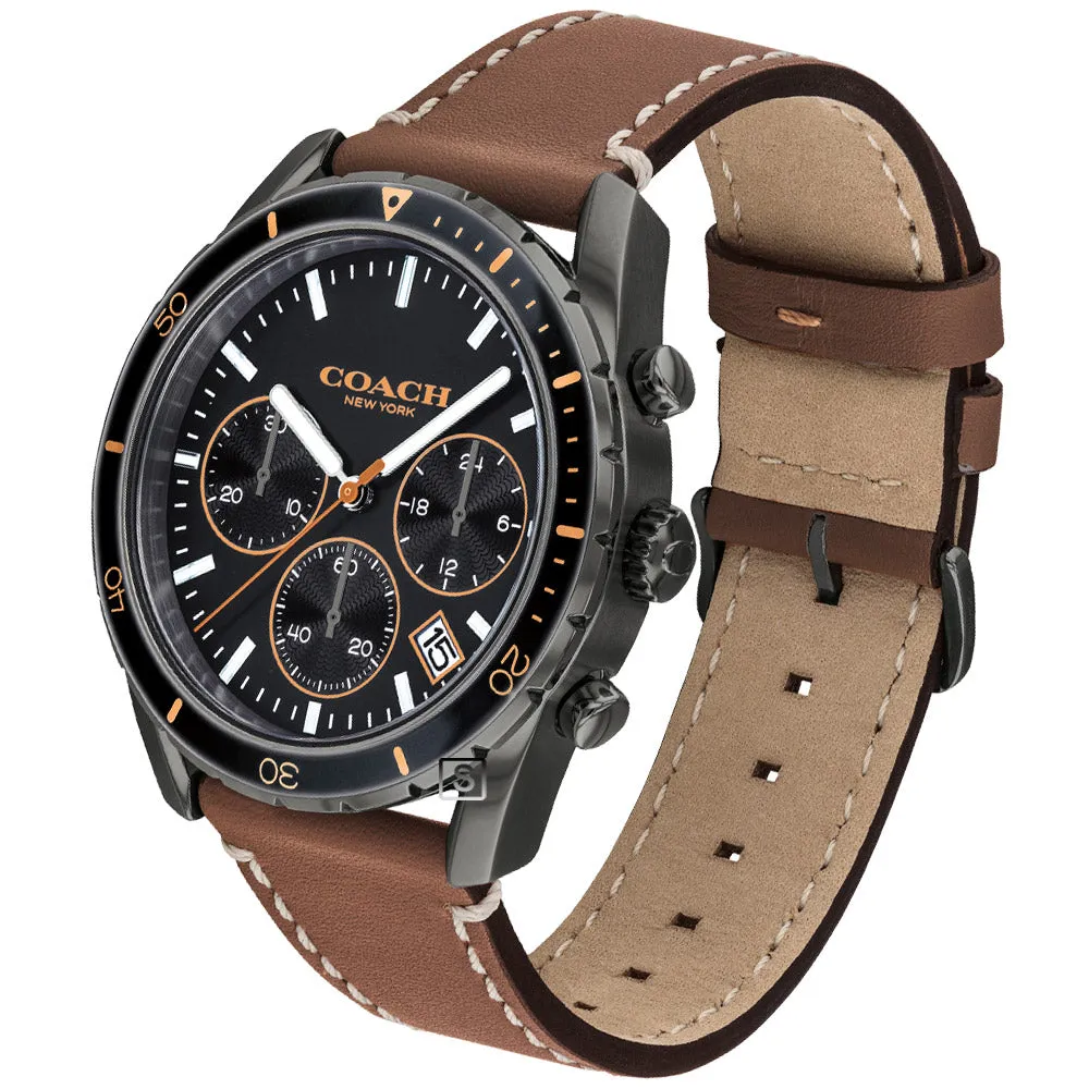 Coach Thompson Brown Leather Strap Men's Watch 14602410