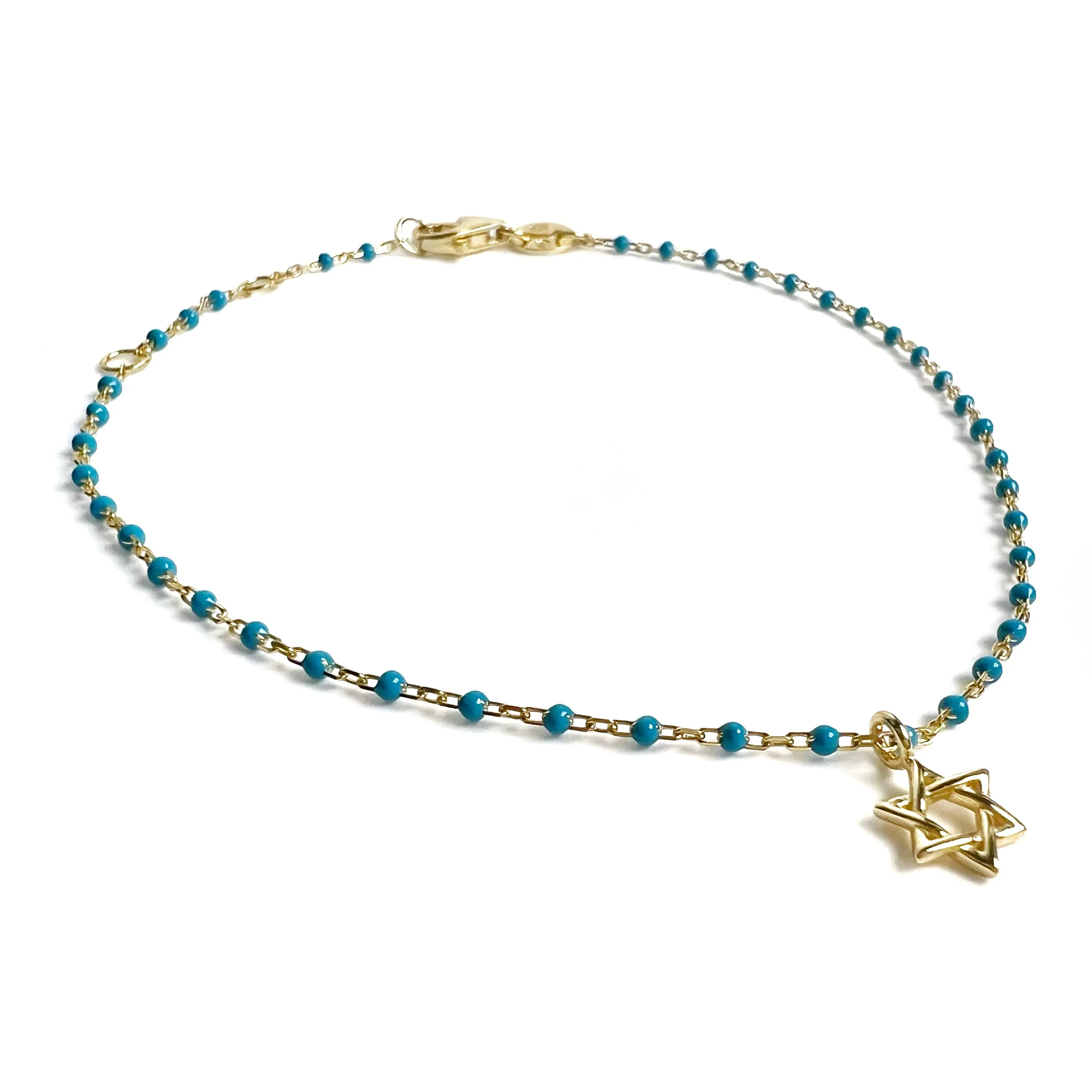 Color Mini Beads David Star Bracelet