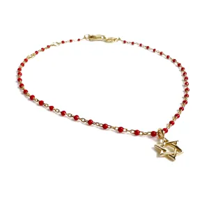 Color Mini Beads David Star Bracelet