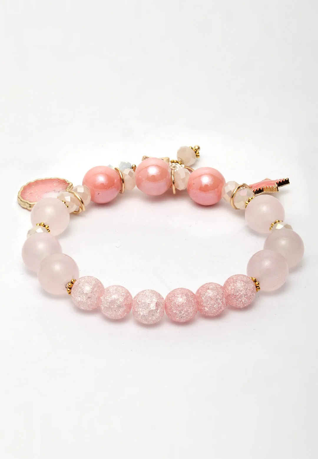 Colorful Pearl Bracelets With Charms