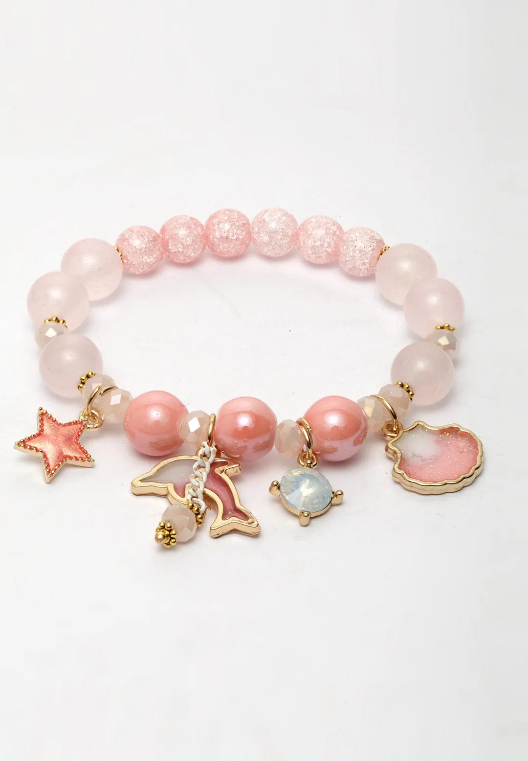 Colorful Pearl Bracelets With Charms