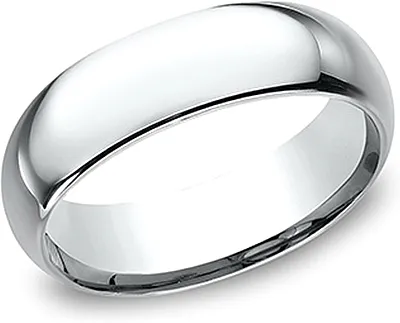 Comfort Fit High Polished Wedding Band- 7mm