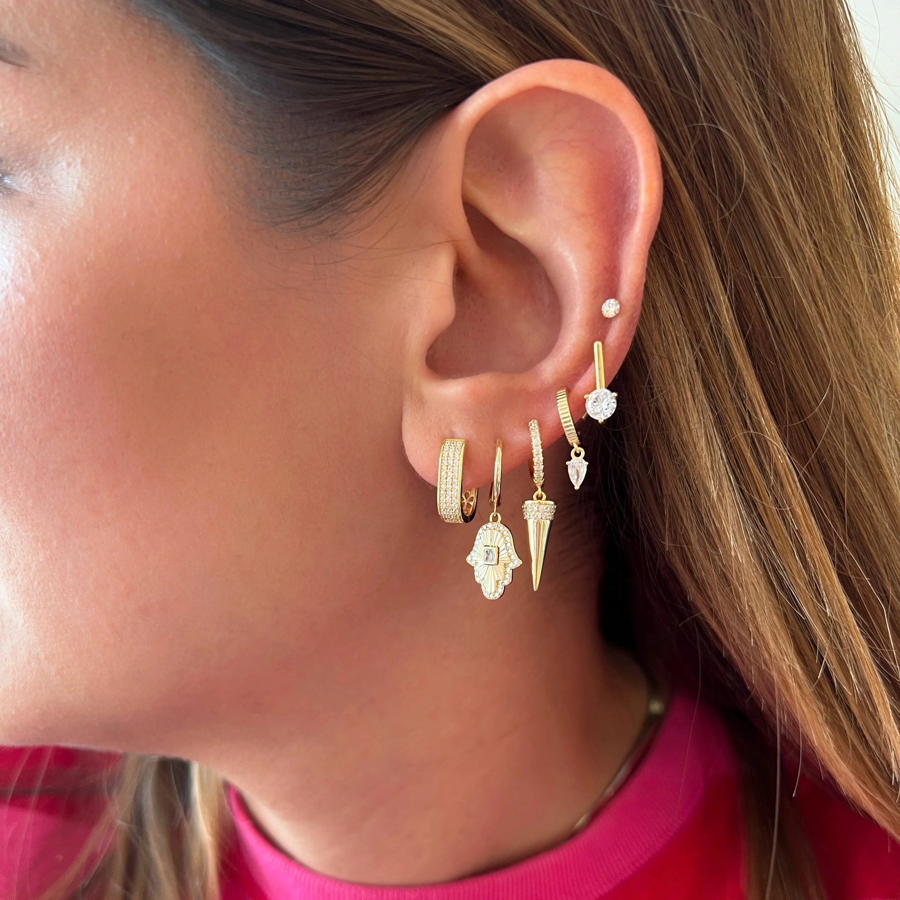 Cone Hoop Earrings