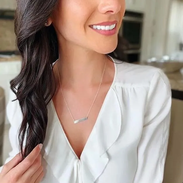 Coordinates Bar Necklace
