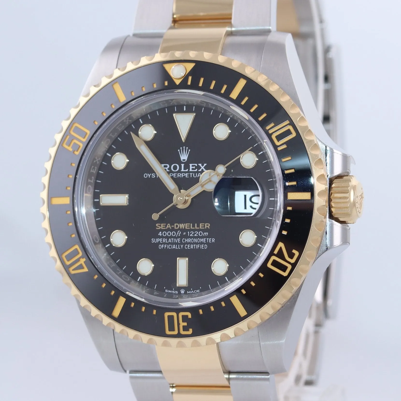 Copy of 2019-2021 STICKERS Rolex Sea-Dweller 43 126603 Two-Tone Yellow Gold Watch