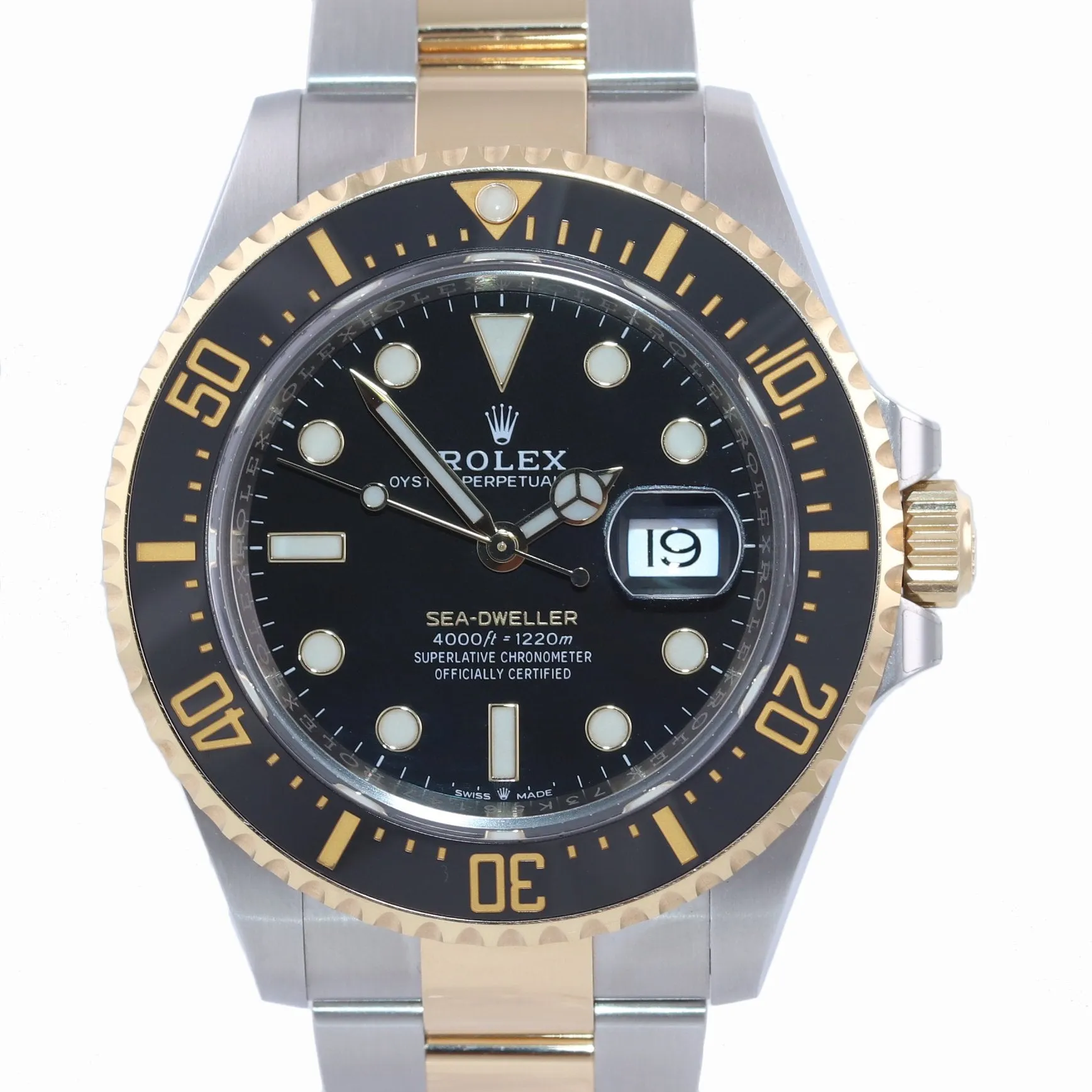 Copy of 2019-2021 STICKERS Rolex Sea-Dweller 43 126603 Two-Tone Yellow Gold Watch