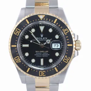 Copy of 2019-2021 STICKERS Rolex Sea-Dweller 43 126603 Two-Tone Yellow Gold Watch