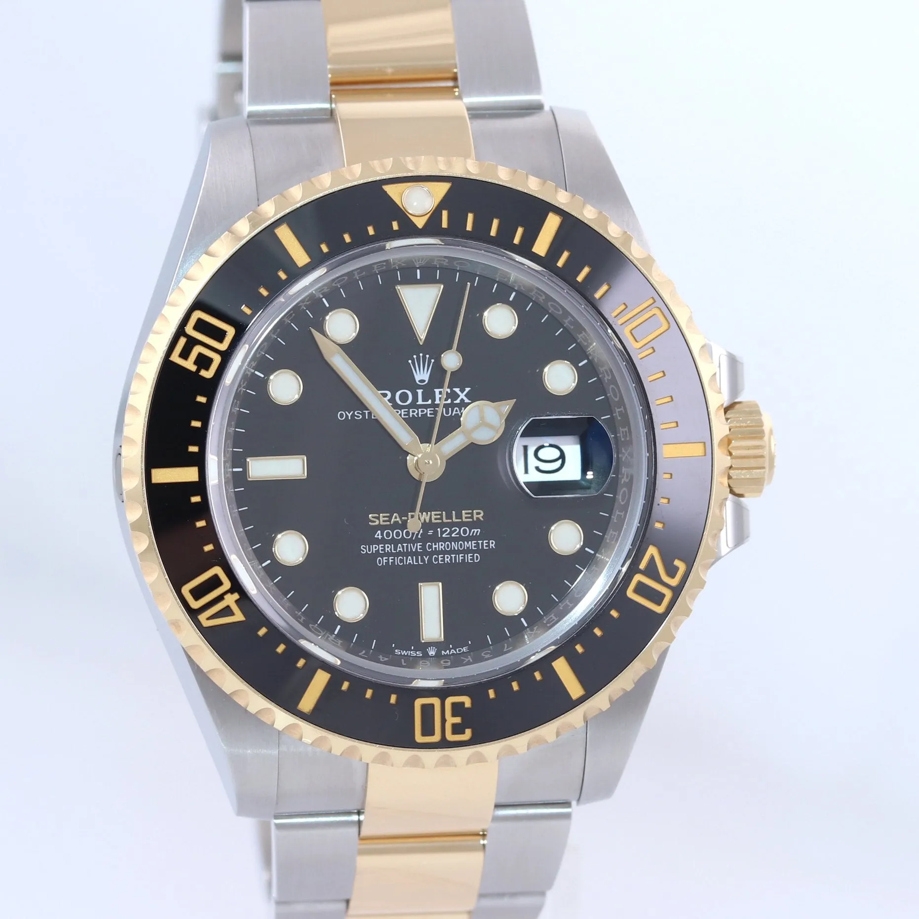 Copy of 2019-2021 STICKERS Rolex Sea-Dweller 43 126603 Two-Tone Yellow Gold Watch
