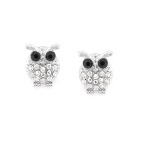 CRYSTAL OWL  EARRINGS #ADX 6800077 (SHAE3)