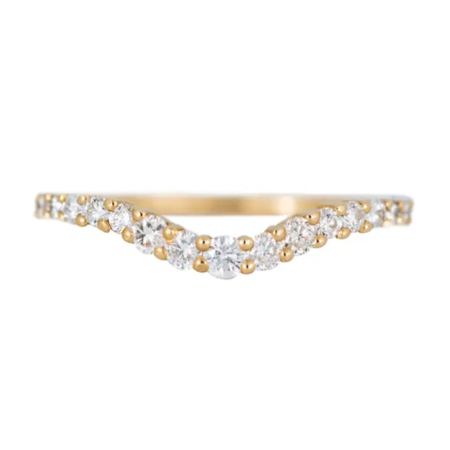 Curved Diamond Band