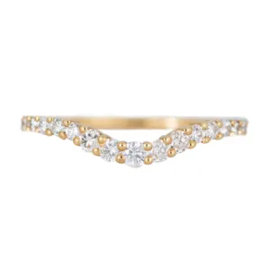 Curved Diamond Band