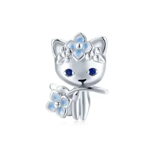Cute Cat Flower Charm