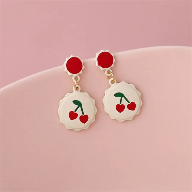 Cute Strawberry Stud Earrings