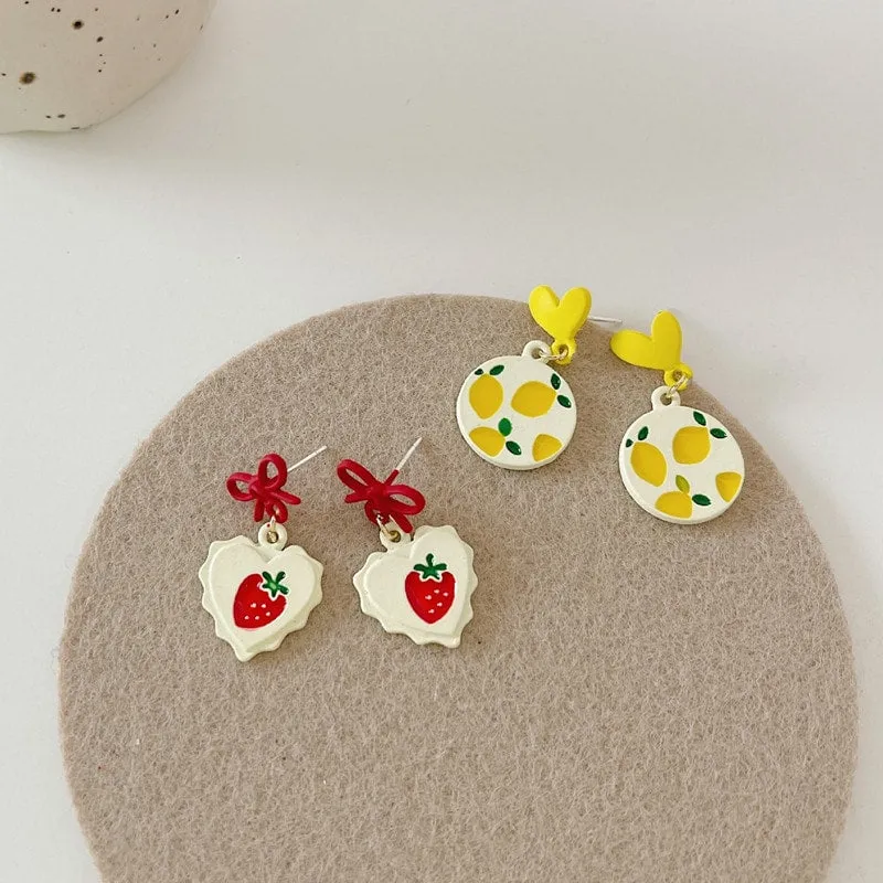 Cute Strawberry Stud Earrings