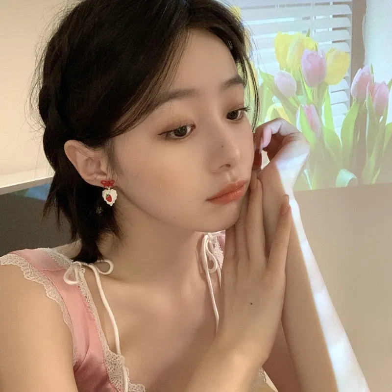 Cute Strawberry Stud Earrings