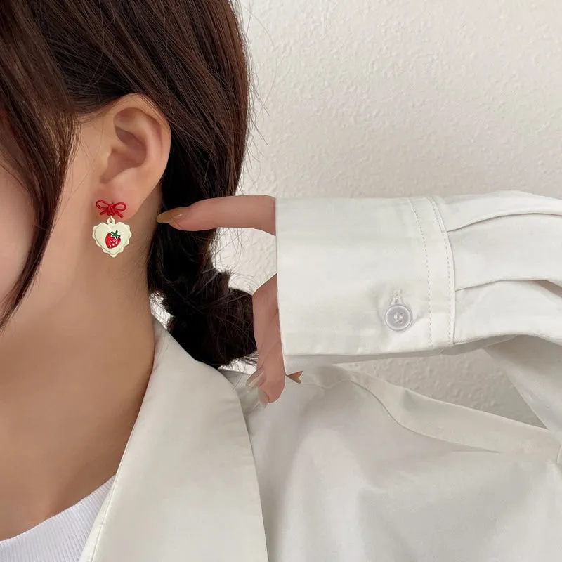 Cute Strawberry Stud Earrings