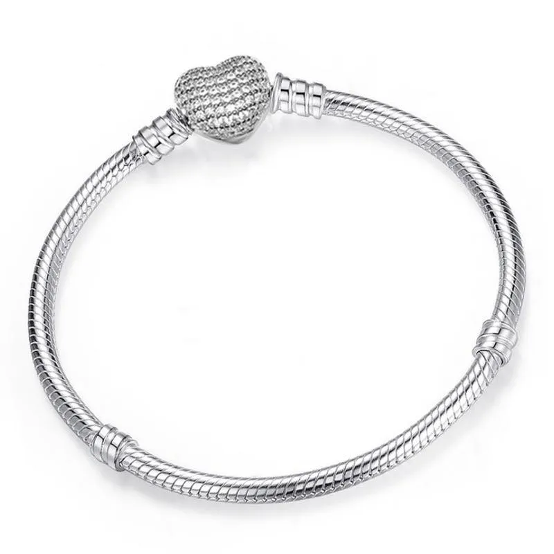 Cycolinks Snake Chain Love heart Bracelet