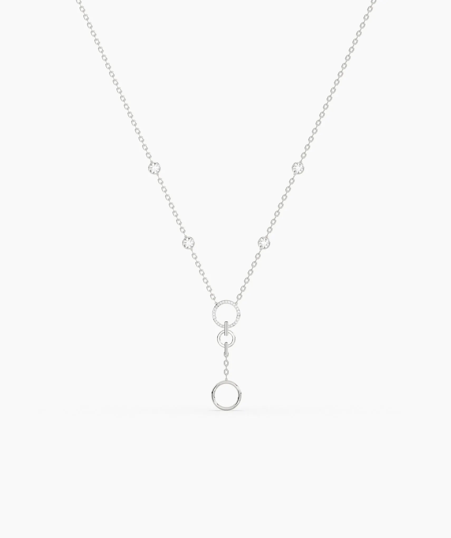 Dainty Gold Lariat Necklace