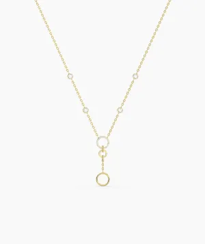 Dainty Gold Lariat Necklace