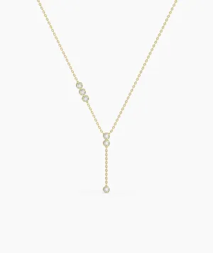 Dainty Y-Drop Diamond Necklace
