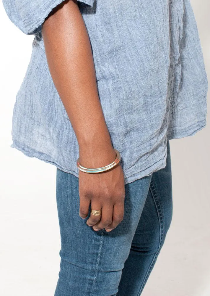 Dalia Multicolor Bronze Bangle