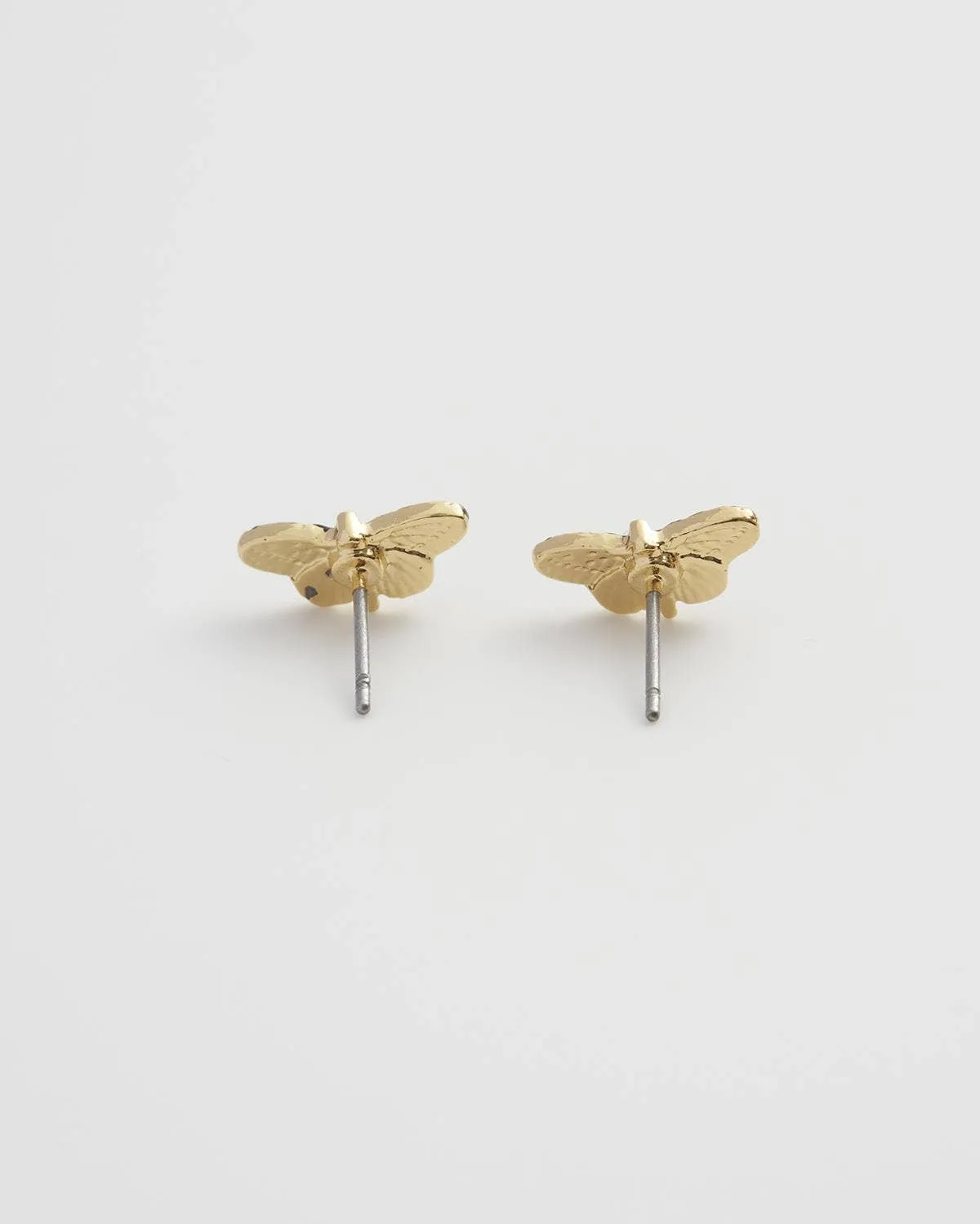 Deco Butterfly Blue Stud Earrings