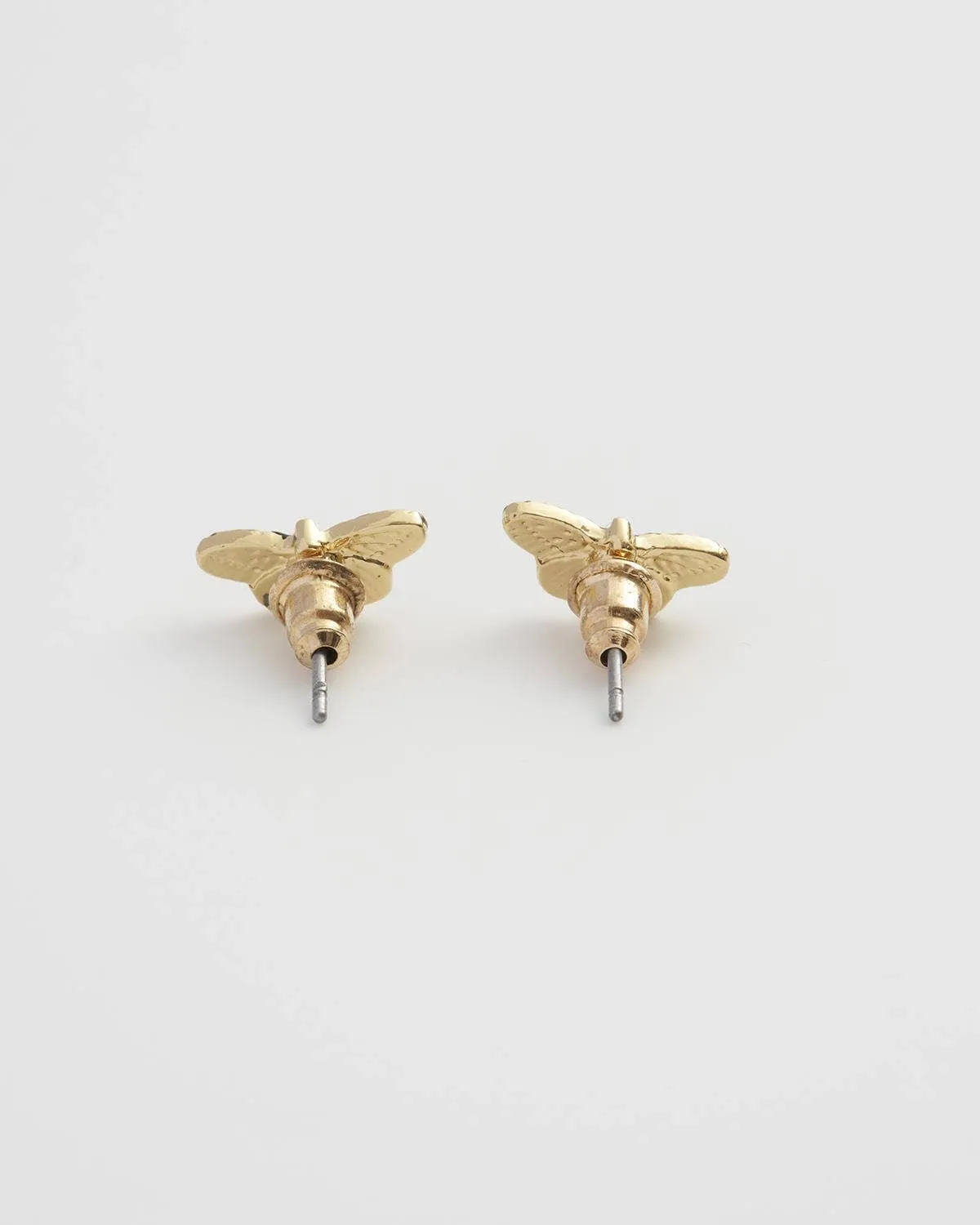 Deco Butterfly Blue Stud Earrings