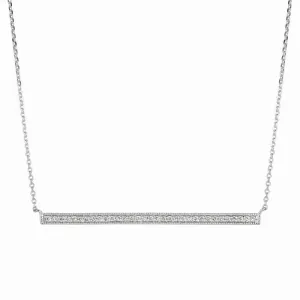 DIAMOND BAR NECKLACE 14K GOLD (0.33 CTW) N5386.33WD