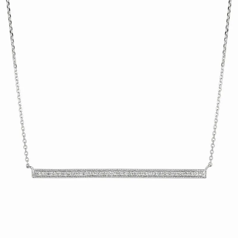 DIAMOND BAR NECKLACE 14K GOLD (0.33 CTW) N5386.33WD