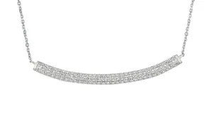 DIAMOND BAR NECKLACE 14K GOLD (1 CTW)