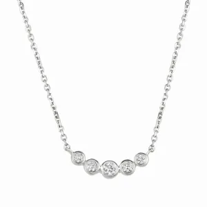 DIAMOND BEZEL SET NECKLACE 14K GOLD (0.33 CTW)