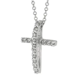 DIAMOND CROSS NECKLACE 14K GOLD (0.25 CTW) 1