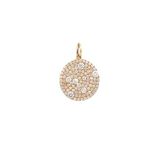 Diamond Disc Charm Pendant