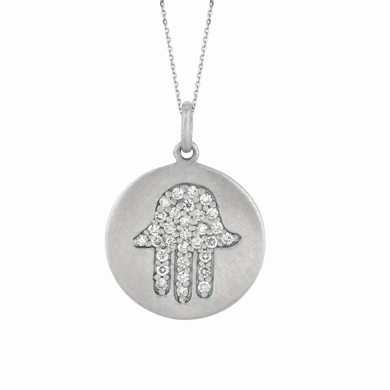DIAMOND HAMSA NECKLACE 14K GOLD (0.3 CTW) N5051PD