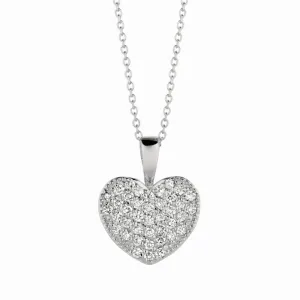 DIAMOND HEART NECKLACE 14K GOLD (0.4 CTW)