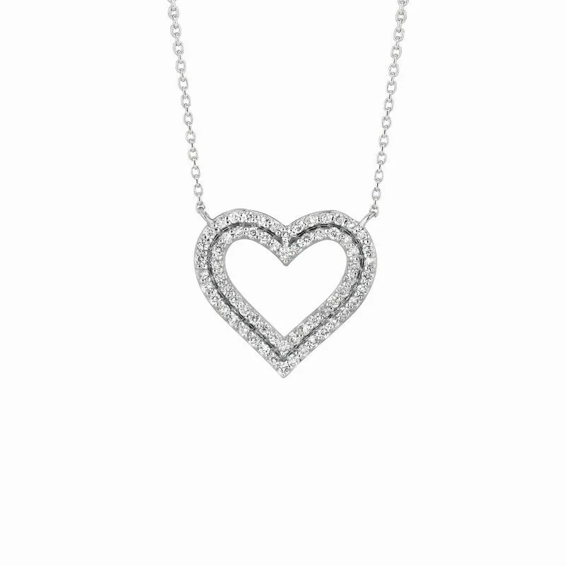 DIAMOND HEART NECKLACE 14K GOLD (0.53 CTW)