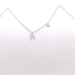 Diamond Initial Necklace