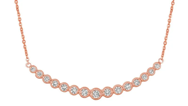 DIAMOND NECKLACE 14K GOLD (1 CTW) 2