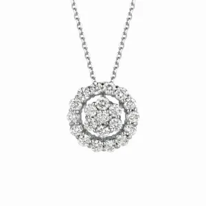 DIAMOND NECKLACE 14K GOLD (1.02 CTW)