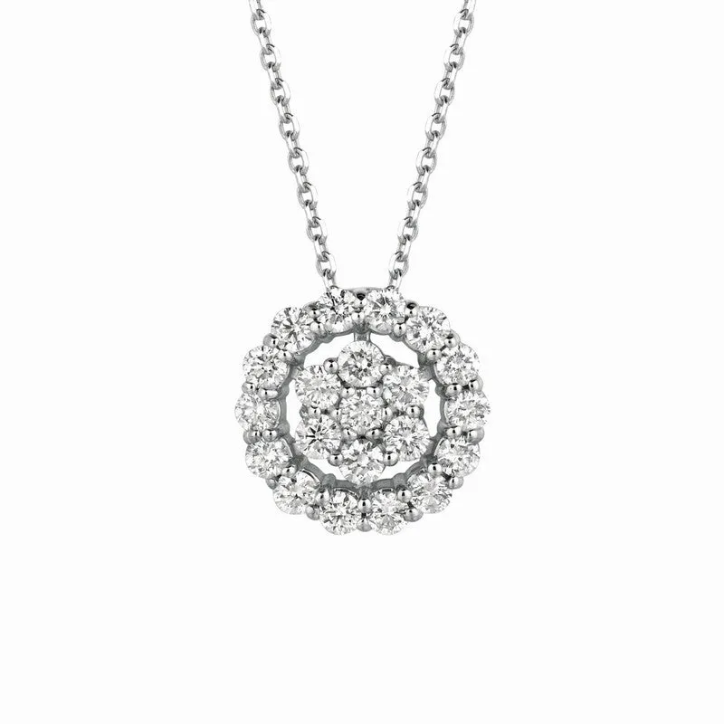 DIAMOND NECKLACE 14K GOLD (1.02 CTW)