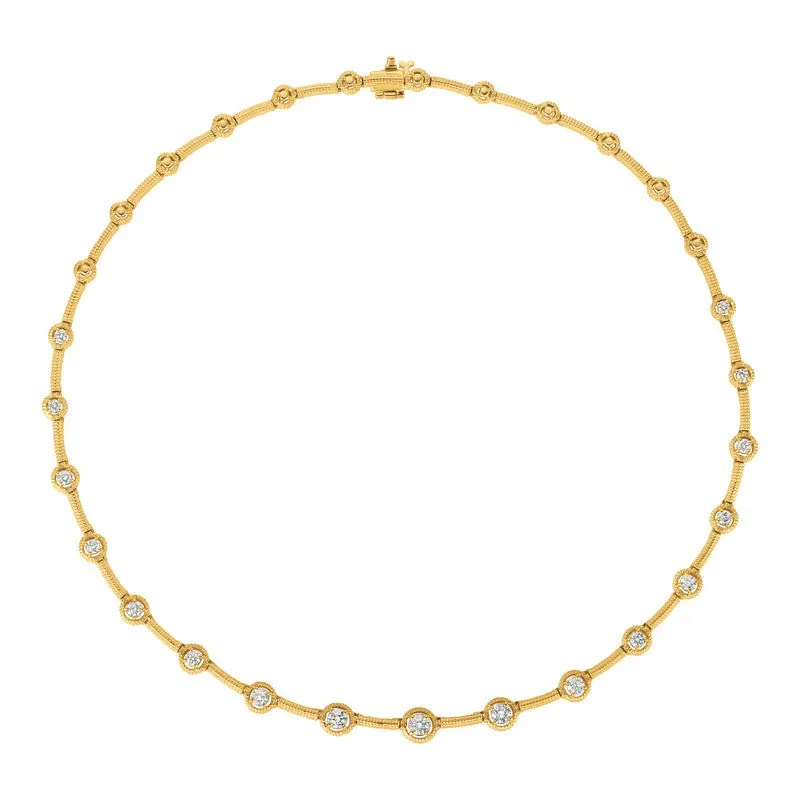 DIAMOND NECKLACE 14K GOLD (2 CTW)