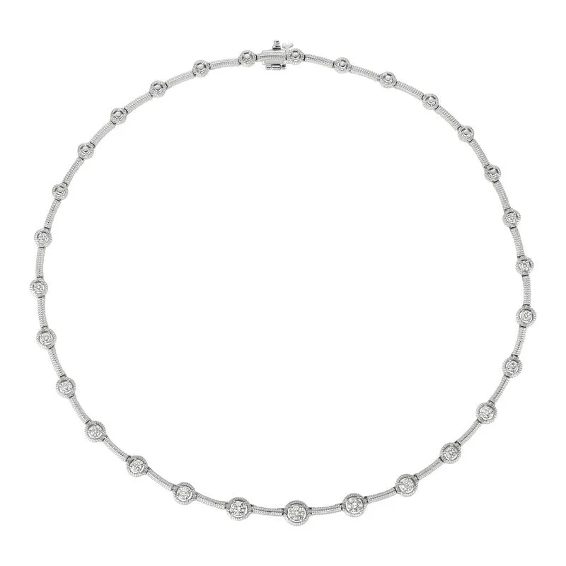 DIAMOND NECKLACE 14K GOLD (2 CTW)