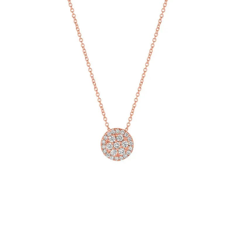 DIAMOND ROUND NECKLACE 14K GOLD (0.5 CTW) 1
