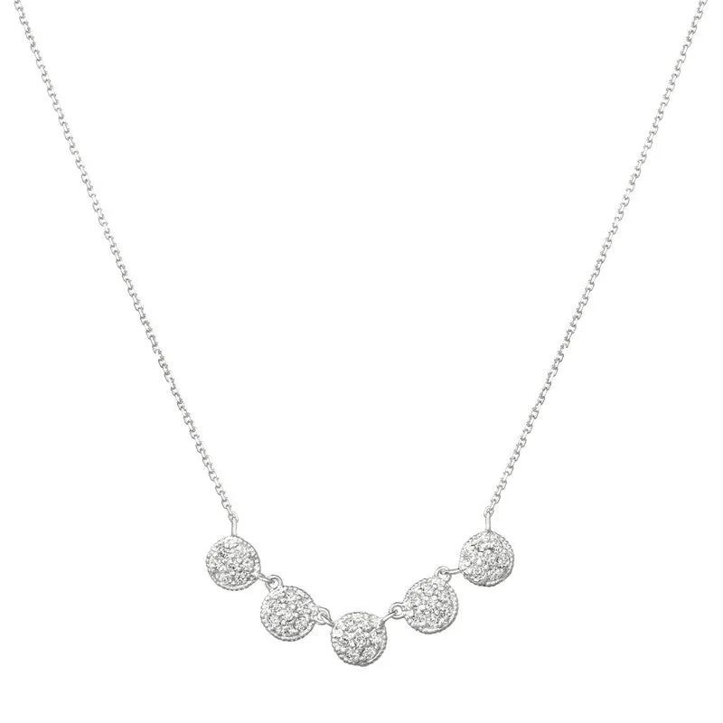 DIAMOND ROUND NECKLACE 14K GOLD (0.75 CTW) 4