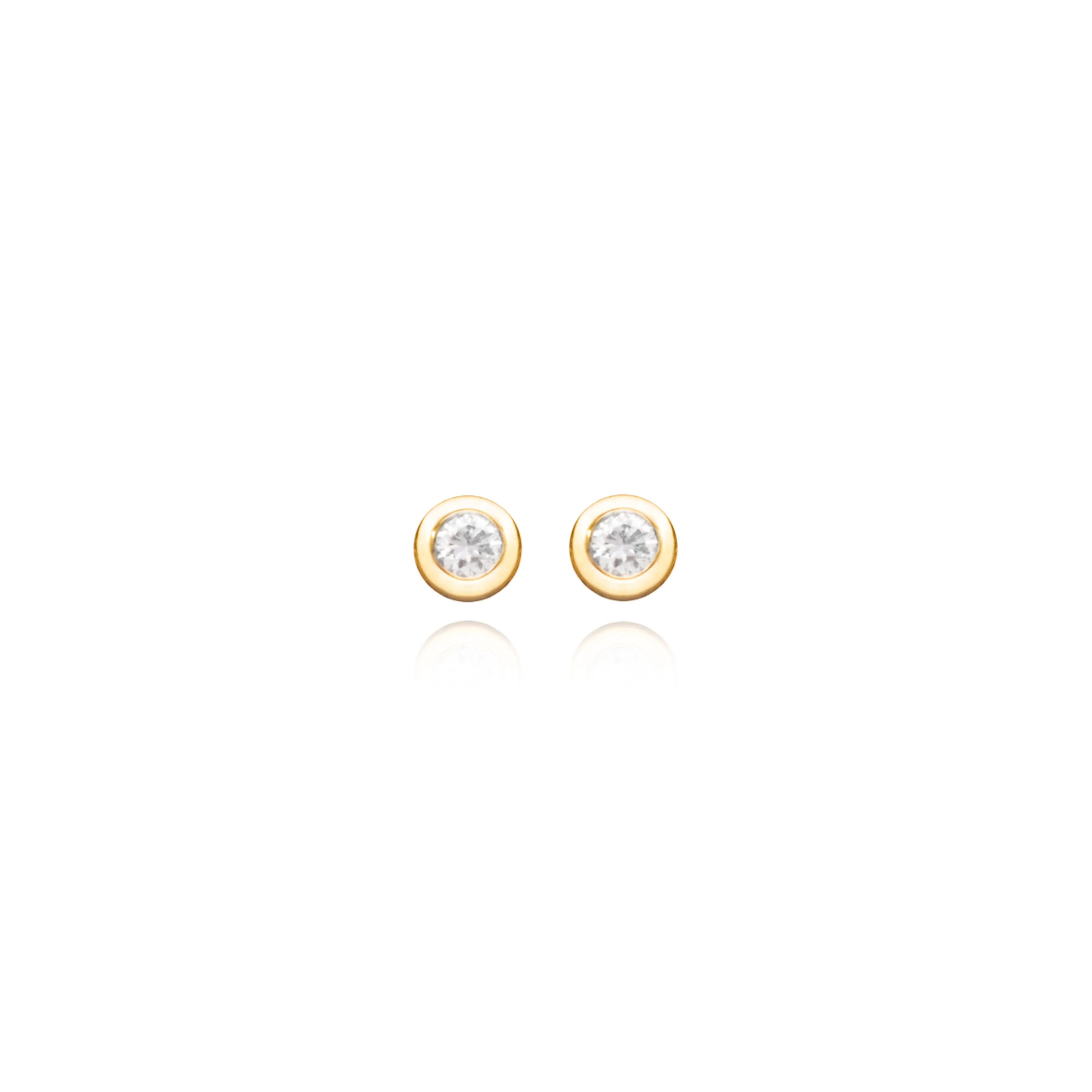 Diamond Solitaire Earrings